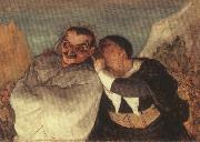 Honore Daumier Crispin and Scapin USA oil painting artist